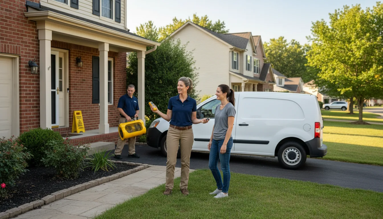 Water restoration image for Water Damage & Restoration Services in Mcdade, TX